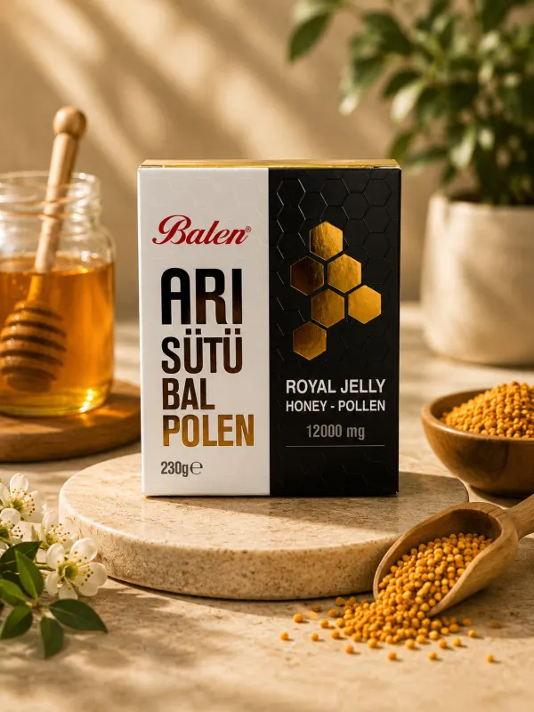 Balen Arı Sütü-Bal-Polen 12000 Mg