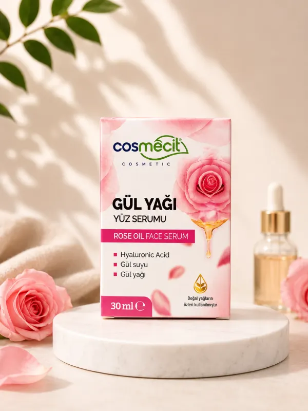 cosmecit gül yağı yüz serumu