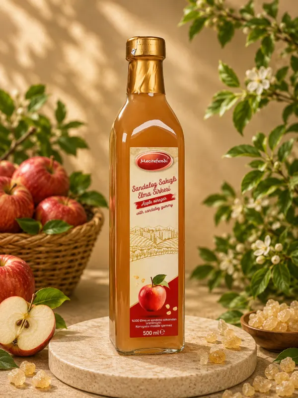 Mecitefendi Sandaloz Sakızlı Elma Sirkesi 500 ML