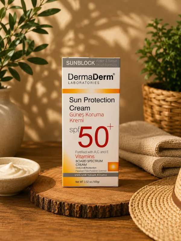DERMADERM GÜNEŞ KORUMA KREM SPF + 50, (1 x 100 gr)