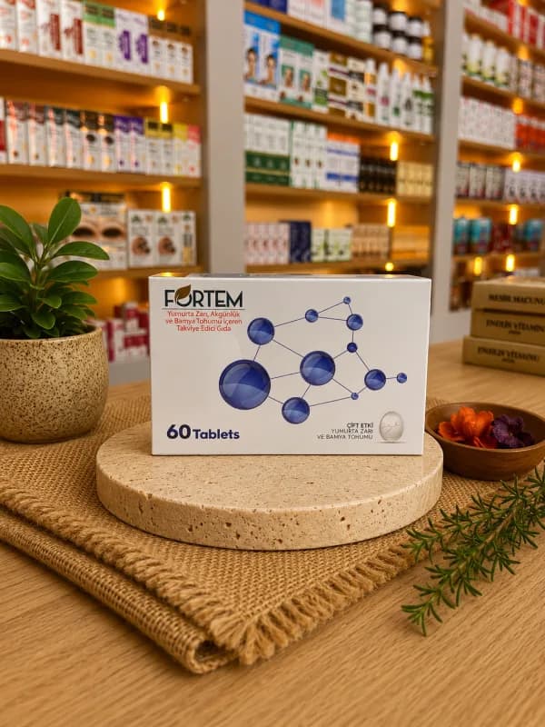 Fortem Yumurta Zarı. Akgünlük ve Bamya Tohumu Içeren Takviye Edici Gıda 60 Tablet