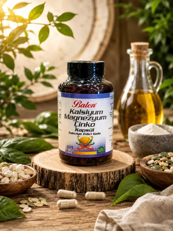 KALSİYUM&MAGNEZYUM&ÇİNKO KAPSÜL 709 MG*90
